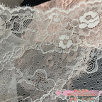 Openwork Eyelash Double-Scallop Stretch Nylon Lace Trim 21 cm