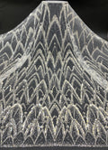 Silver Bead & 3/7mm Crystal Sequin Dress Fabric — fabric photo 6