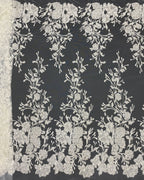 Fine Beaded Sequin Fabric for Bridal Dresses — fabric photo 6
