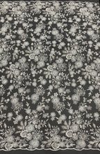 Botanical Sequin & Bugle-Bead Embroidered Bridal Fabric – Design 78815 — fabric photo 6