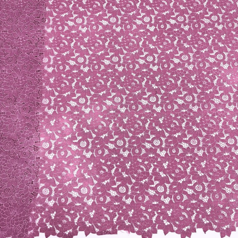 Lightweight Chiffon Water-Soluble Cutwork Lace – Per Yard — fabric photo 2