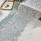 Ditsy Floral Wide Stretch Nylon-Spandex Lace Trim 23 cm — fabric photo 2