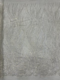 3/5 mm Sequin Embroidered Bridal Fabric – Design 72031 — fabric photo 6