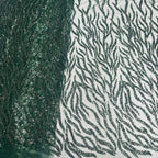 African Beaded Sequin Embroidered Mesh Lace — fabric photo 2
