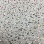 Floral Bead & Oversized Foam Sequin Fabric — fabric photo 4