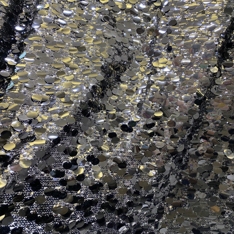 Mesh with 5/18mm Sequin Embroidery — fabric photo 4