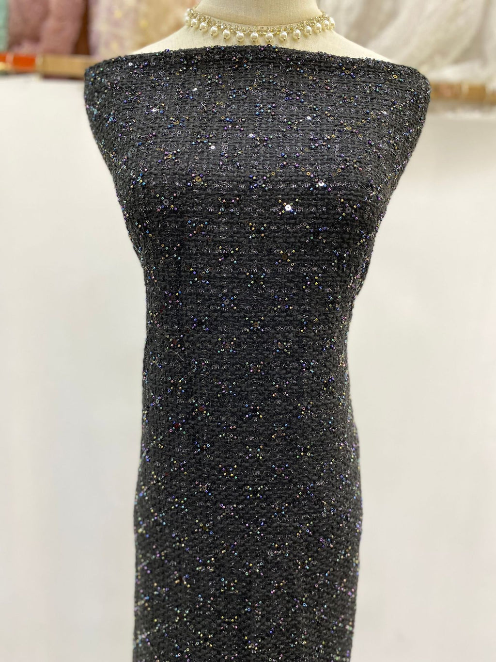 Sequin Embroidered Bridal Fabric – Design 83487 — fabric photo 6