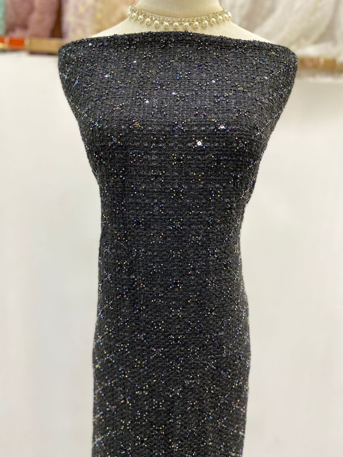 Sequin Embroidered Bridal Fabric – Design 83487 — fabric photo 6