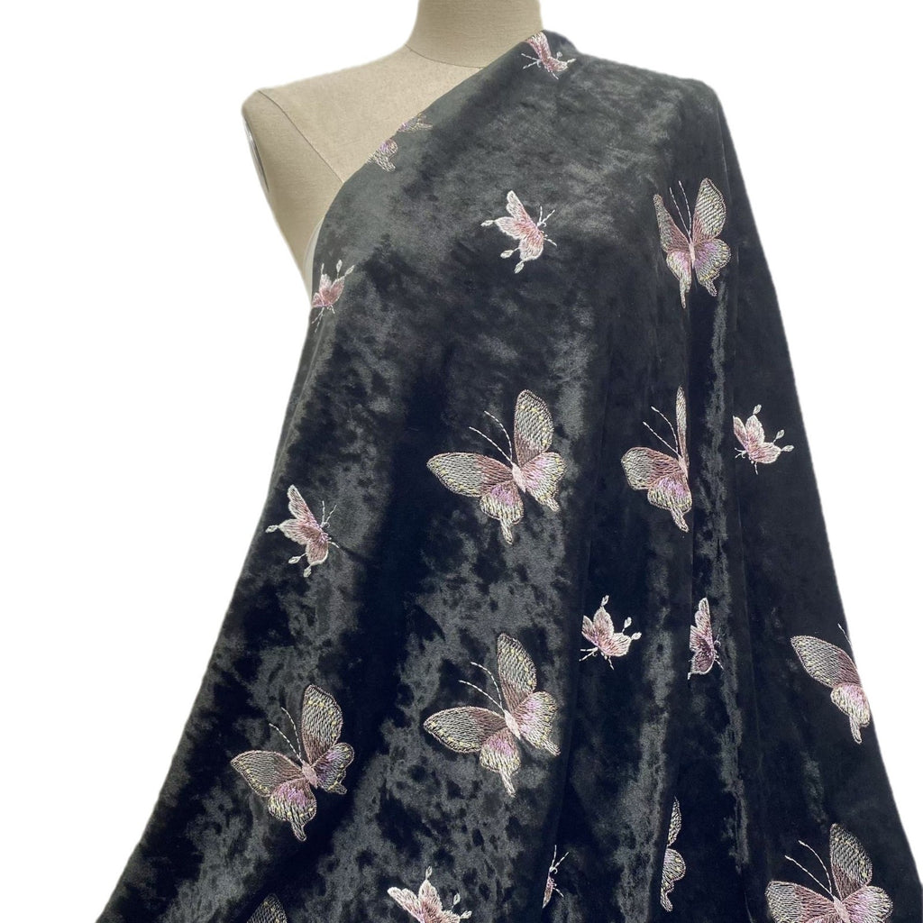 Mariposas coloridas bordadas en 3D: elegantes para vestidos y trajes de noche