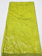 Dense Mesh with 5mm Sequin Embroidery — fabric photo 6