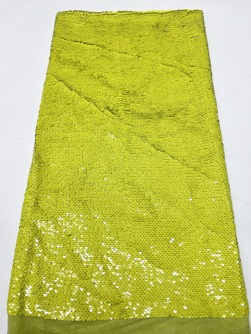 Dense Mesh with 5mm Sequin Embroidery — fabric photo 6
