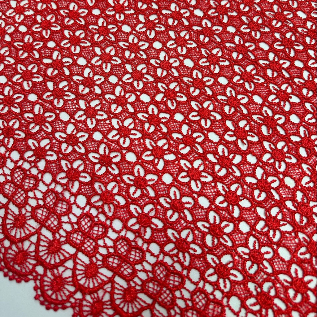 Ditsy Floral Cutwork Water-Soluble Guipure Lace Fabric