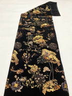 Vintage Multisize Sequin Velvet Fabric — fabric photo 6