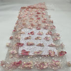 Sequin Embroidered Bridal Fabric – Design 01407
