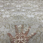 Sequin Embroidered Bridal Fabric – Design 49439 — fabric photo 3
