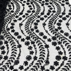 Bugle Bead & Seed Bead Mesh Lace — fabric photo 3