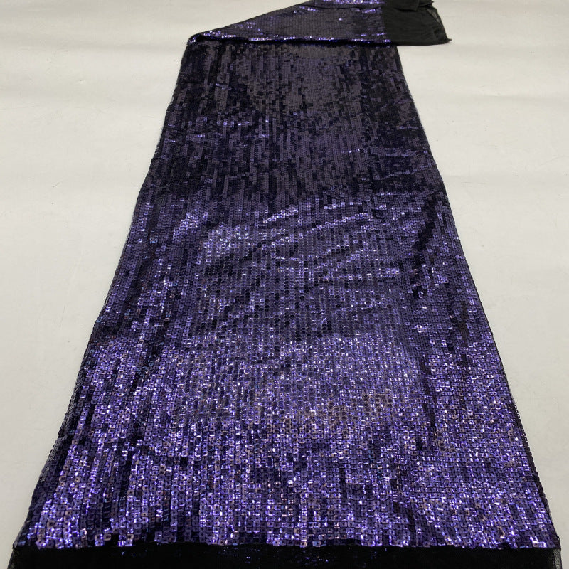 Stretch 5 mm Sequin Embroidered Stretch Mesh Fabric – Design 93471 — fabric photo 4