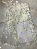 3D Laser-Cut Embroidered Bridal Fabric — fabric photo 6