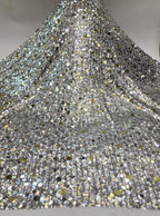 Elastic Mesh with Mixed-Size Sequins — fabric photo 6