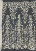 Sequin Embroidered Bridal Fabric – Design 54047 — fabric photo 6