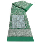 Floral Sequin & Bugle-Bead Embroidered Tulle Mesh Fabric — fabric photo 5