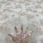 Colorful Laminated Sequin Dress Fabric — fabric photo 3