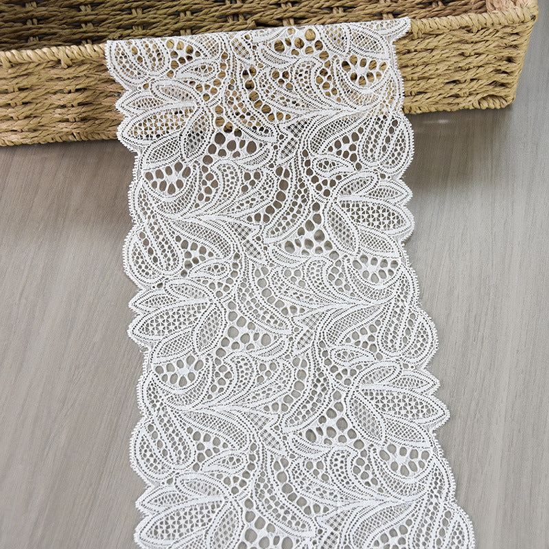 Leaf Stretch Nylon-Spandex Lace Trim - Style 61791