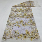 Ethnic-Style Bead Sequin Embroidery Fabric