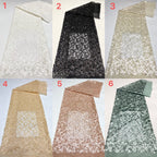 Multi-Size Sequin Embroidered Lace Fabric — fabric photo 2