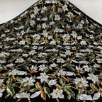 Magnolia Floral 3/5mm Sequin Fabric — fabric photo 5