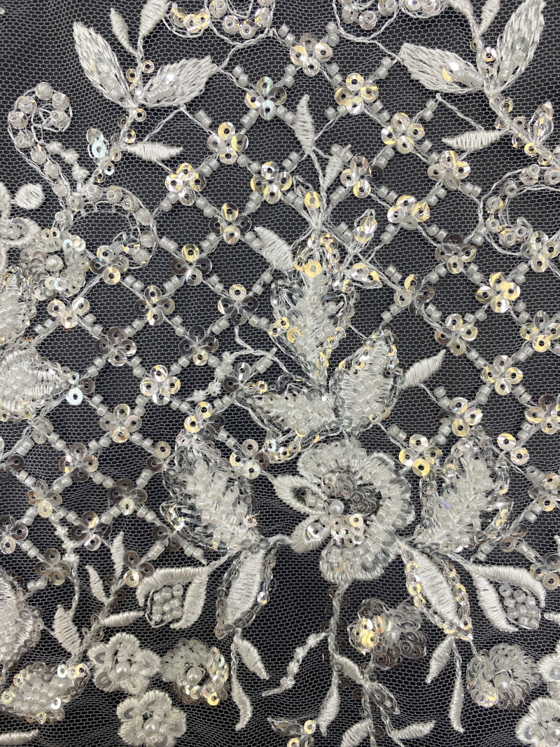 Foam Bead & 3/4mm Sequin Fabric for Stagewear — fabric photo 3