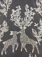 Sequin Embroidered Bridal Fabric – Design 62591 — fabric photo 3