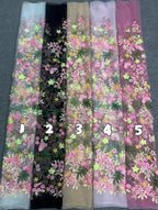 Multicolor Embroidered Bridal Fabric – Design 29087 — fabric photo 6