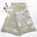 3D Sequin Embroidered Bridal Fabric – Design 21151 — fabric photo 6