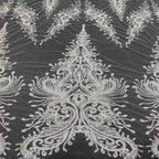 Sequin Embroidered Bridal Fabric – Design 00127 — fabric photo 3