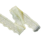 Dotted Single-Scallop Stretch Nylon Lace Trim 1.5 cm — fabric photo 4