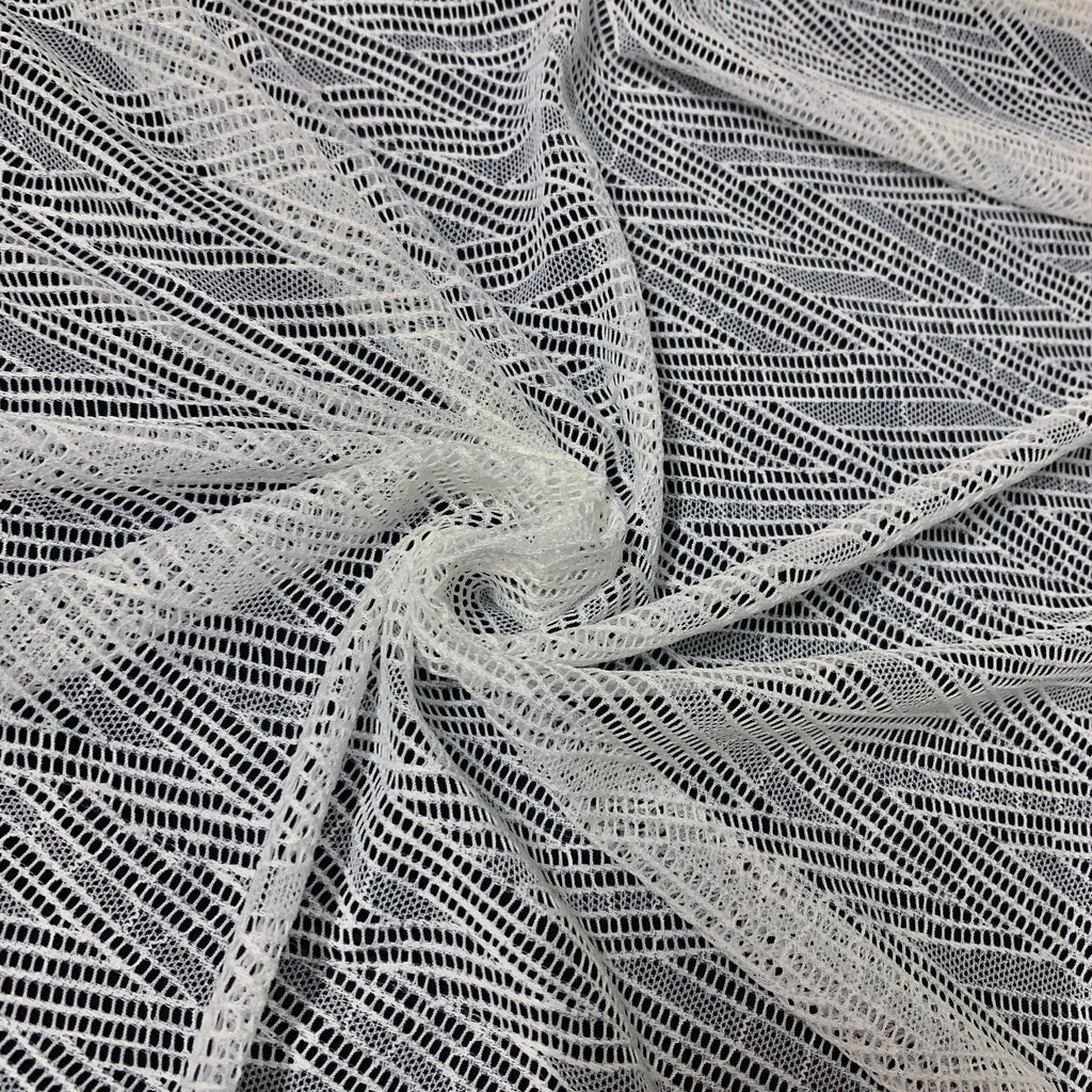Geometric Stretch Nylon Lace Fabric — fabric photo 2