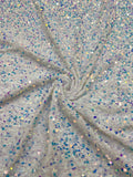 Multicolor 5 mm Sequin Embroidered Velvet-Base Fabric — fabric photo 6