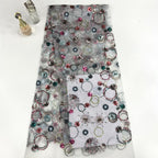 Sequin Embroidered Dressmaking Fabric — fabric photo 4