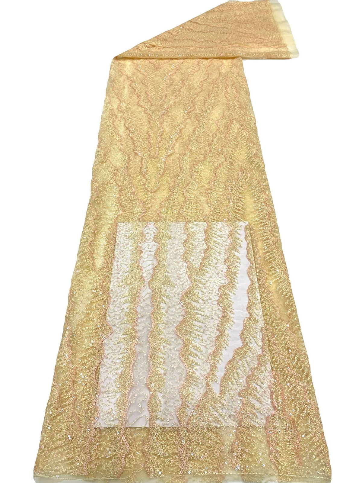 2/3 mm Sequin Embroidered Tulle Mesh Fabric – Design 26111 — fabric photo 6