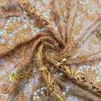 Embroidered Water-Soluble Guipure Lace Fabric – Design 04383 — fabric photo 2