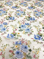 Botanical Printed Laser Embroidery Fabric — fabric photo 2