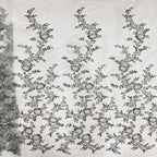 Heavy Sequin & Bugle-Bead Embroidered Bridal Fabric – Design 28351 — fabric photo 3