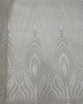 European-Style Large Floral Bead & Sequin Fabric — fabric photo 6