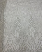 European-Style Large Floral Bead & Sequin Fabric — fabric photo 6