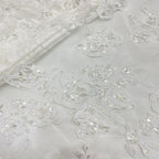 Sequin Embroidered Bridal Fabric – Design 37375 — fabric photo 5