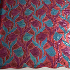 Sequin & Cordwork Embroidered Lace Fabric — fabric photo 3