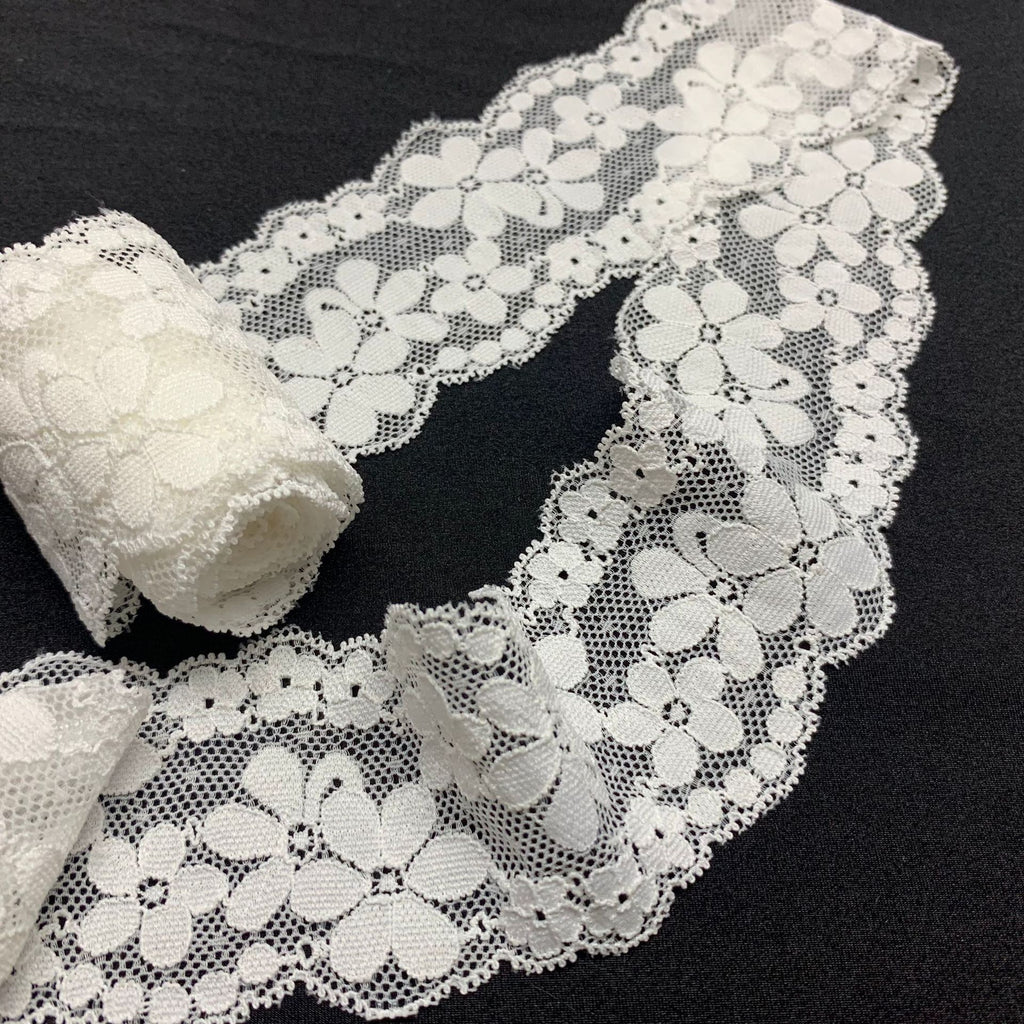 Double-Scallop Textured Lace Trim 6 cm — fabric photo 5
