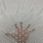 Fine Crystal-Look Sequin & Bubble-Bead Embroidered Bridal Fabric — fabric photo 2