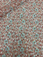 Multicolor Sequin Embroidered Bridal Fabric – Design 51807 — fabric photo 4